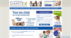 Desktop Screenshot of animauxsante.com