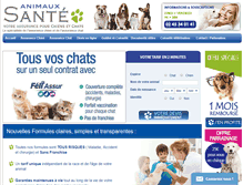 Tablet Screenshot of animauxsante.com